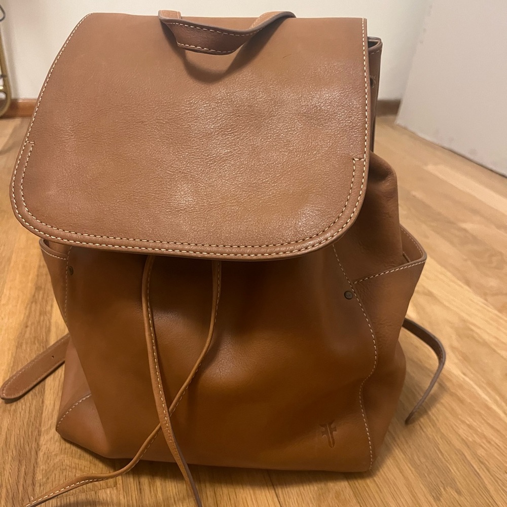 Frye Olivia Leather Backpack